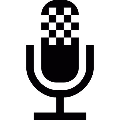 Broadcast microphone vector logo