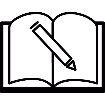 Guest book vector logo