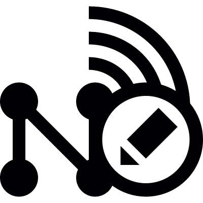 Edit wireless network vector logo