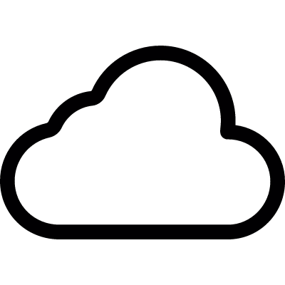 Simple cloud vector logo