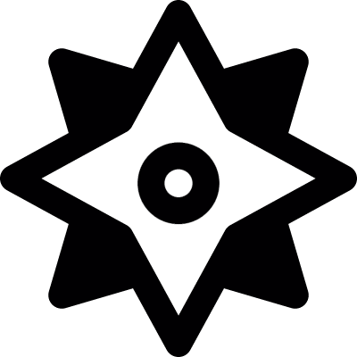 Ninja Shuriken vector logo