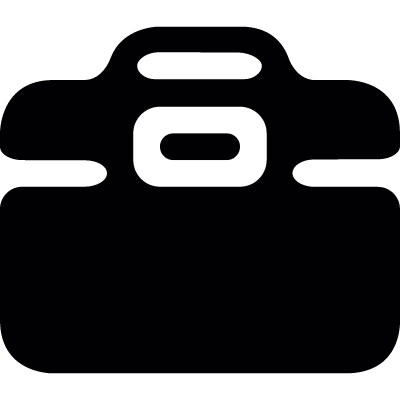 Black tool box vector logo