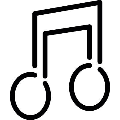 Quaver Music Note vector logo