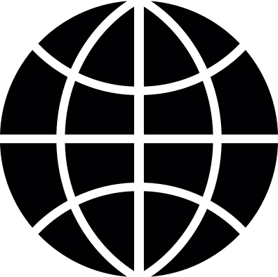 World wide black symbol vector logo