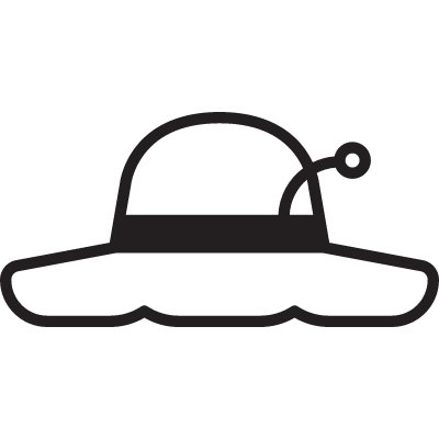 Women Hat vector logo