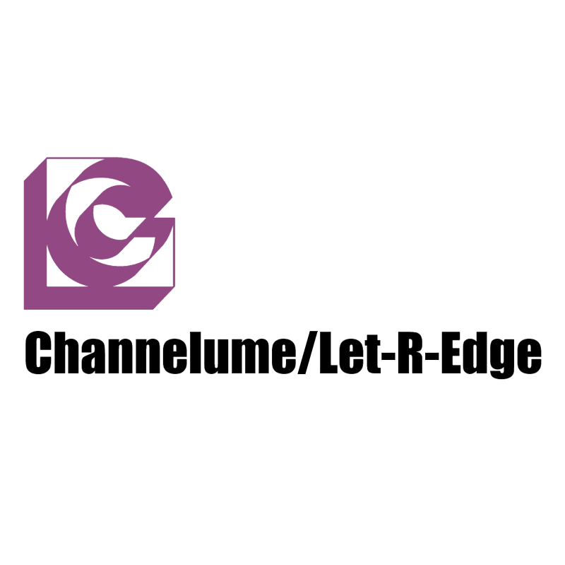 Channelume Let R Edge vector logo