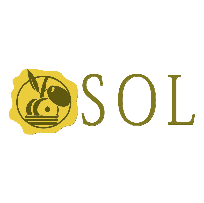 SOL food oil saloon vector logo