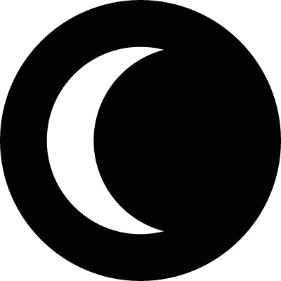Sun eclipse vector logo