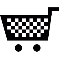 Supermarket Shopping cart vector