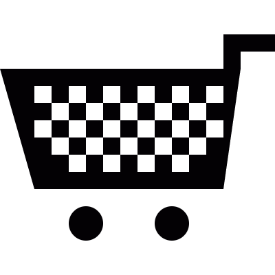 Supermarket Shopping cart vector logo