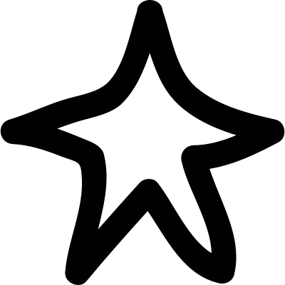 Star doodle vector logo