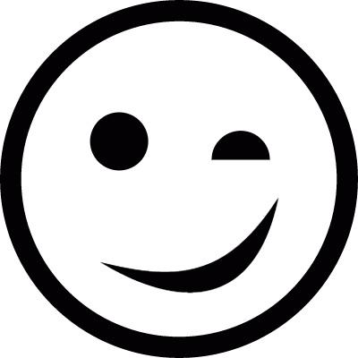 Wink Icon vector logo