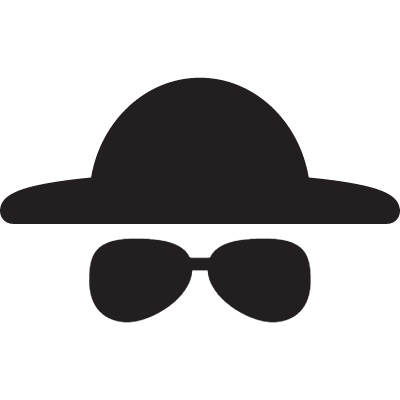 Hat and Sunglasses vector logo