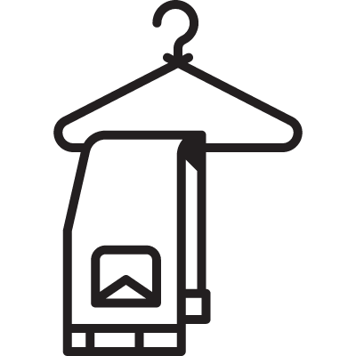 Hanger with Trousers vector logo