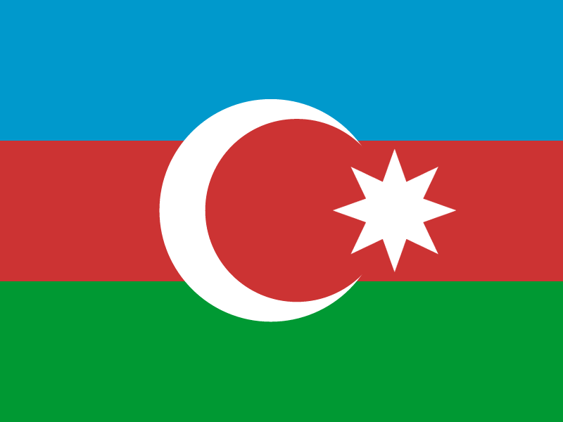 Flag of Azerbaijan vector