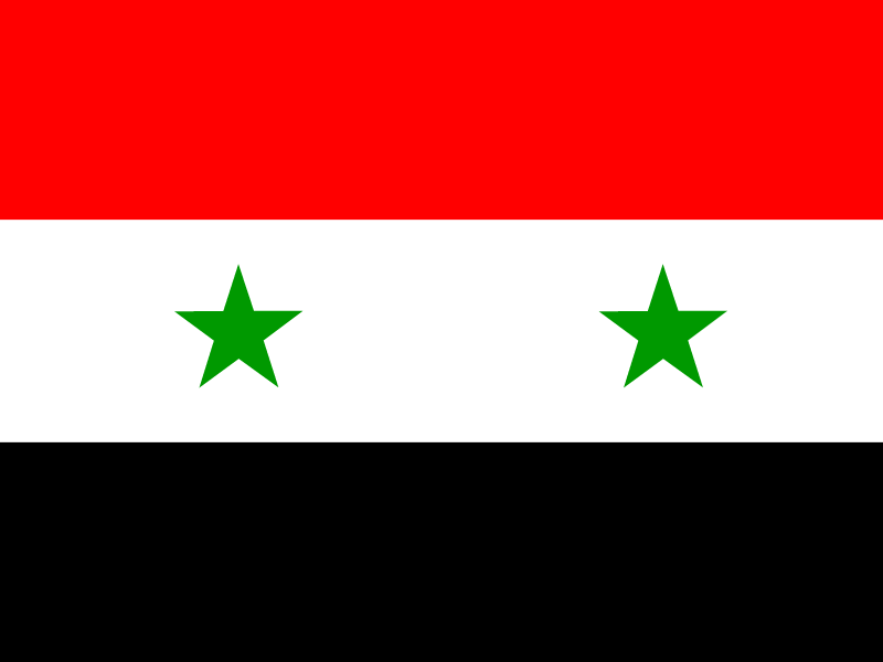 Flag of Syria vector