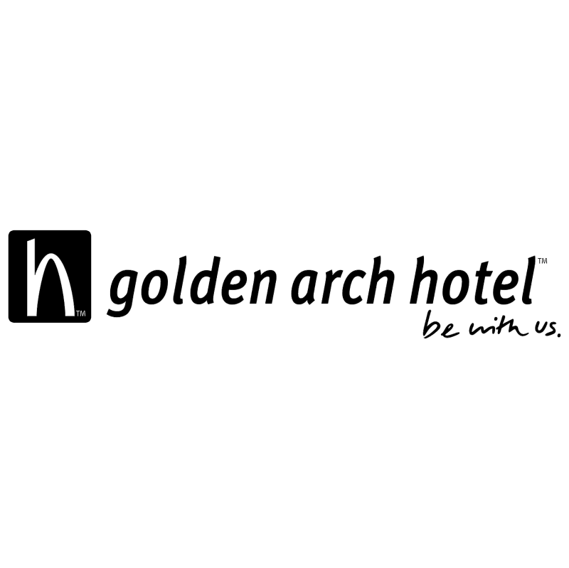 Golden Arch Hotel vector logo