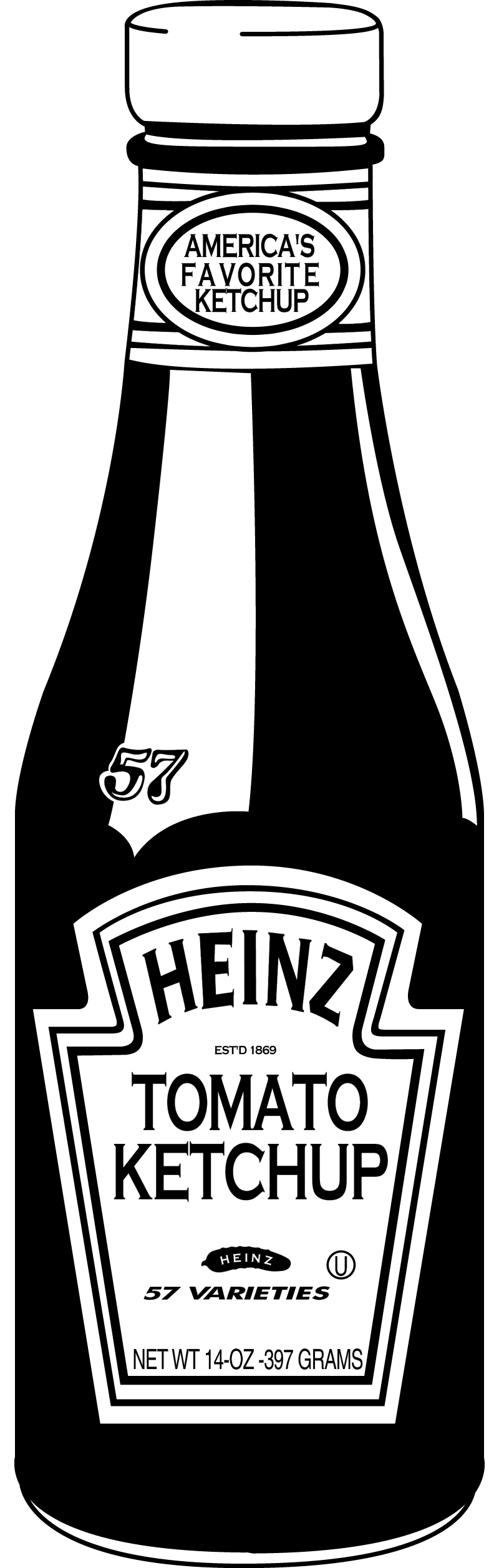 Heinz Ketchup Bottle vector