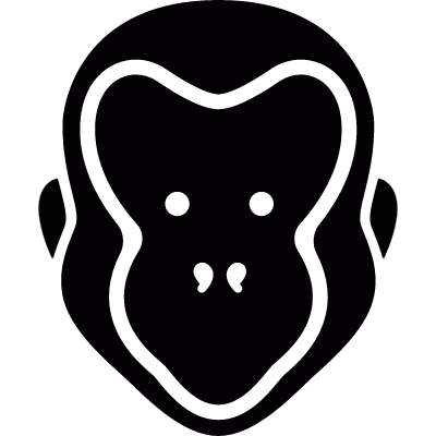 Monkey Head vector logo