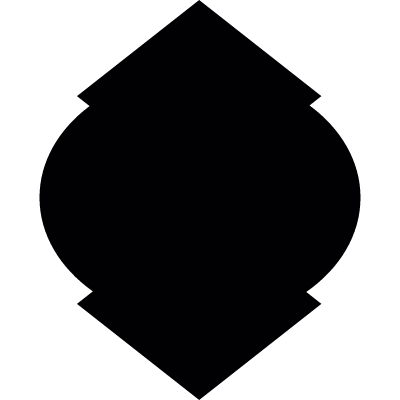 Shield black shape vector logo