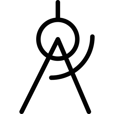 Drawing Compass vector logo