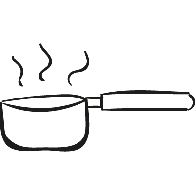 Boiling Water Pan vector logo