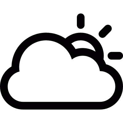 Cloudy day vector logo