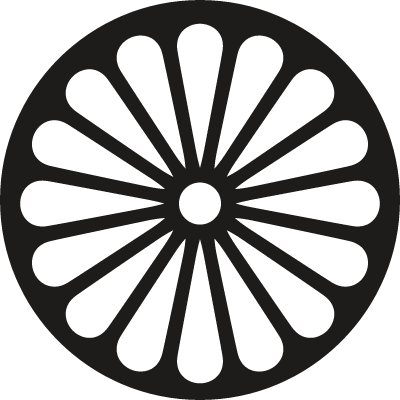 Buddhism Wheel vector logo