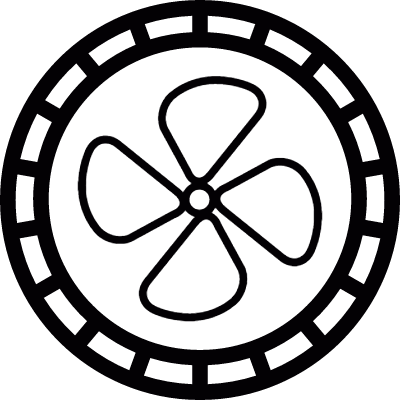 Ventilation symbol vector logo