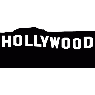 Hollywood sign vector logo
