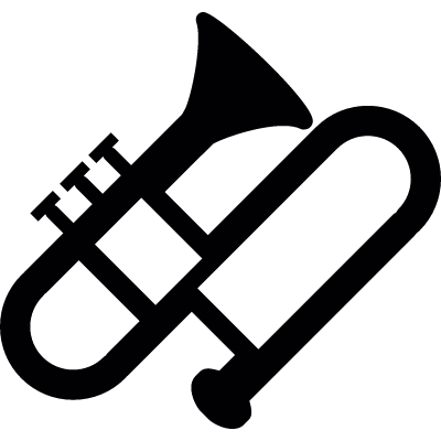 Trombone Instrument vector logo