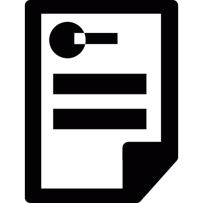 Printed document vector logo