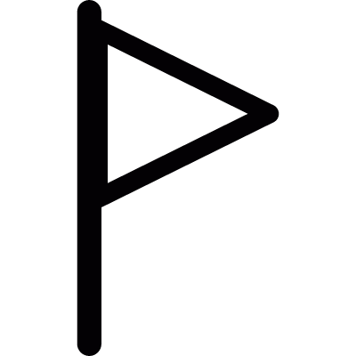 Location flag vector logo