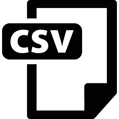 CSV file vector logo