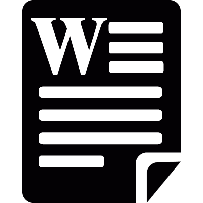 Microsoft Word file vector logo