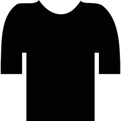 Black t-shirt vector logo