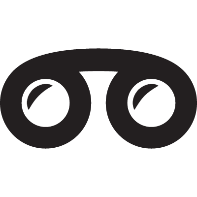 Binoculars vector logo