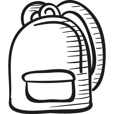 School backpack vector logo