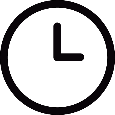 Circular clock vector logo