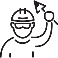 Worker with Palette vector