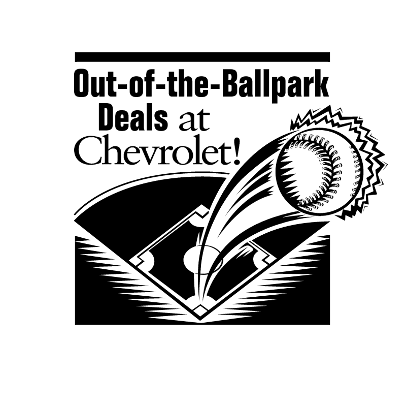 Chevrolet Out of the Ballpark Deals vector