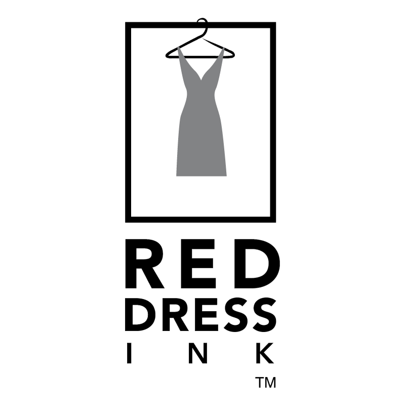 Red Dress Ink vector logo