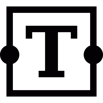 Text box tool vector logo