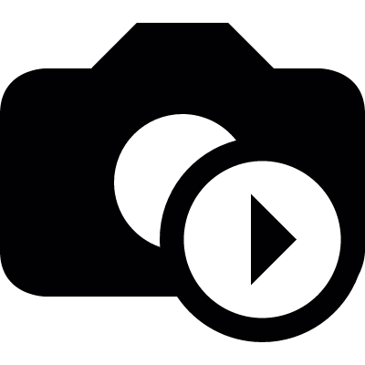 Image play button vector logo