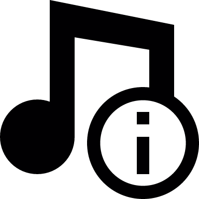 Music information vector logo