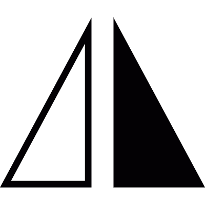 Horizontal symmetry vector logo