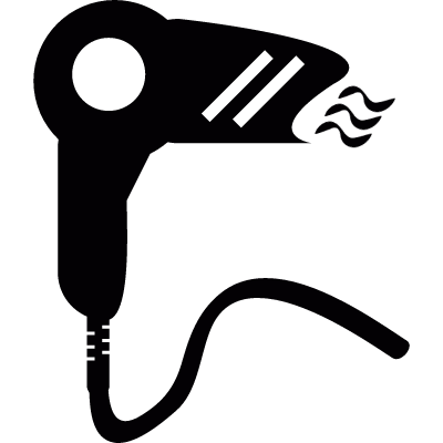 Hair dryer vector logo