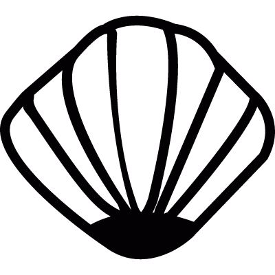 Clam shell vector logo
