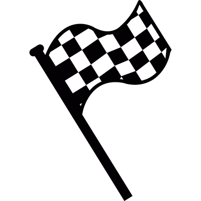 Finish line flag vector logo