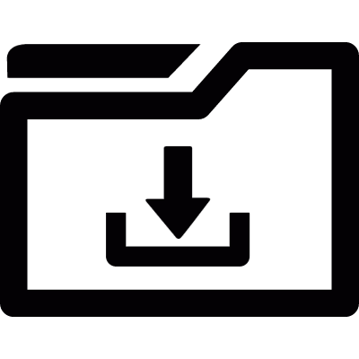 Donwloads folder vector logo